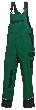 BP® Work & Wash Color Latzhose 1608 559 74 mittelgrün-schwarz Produktbild